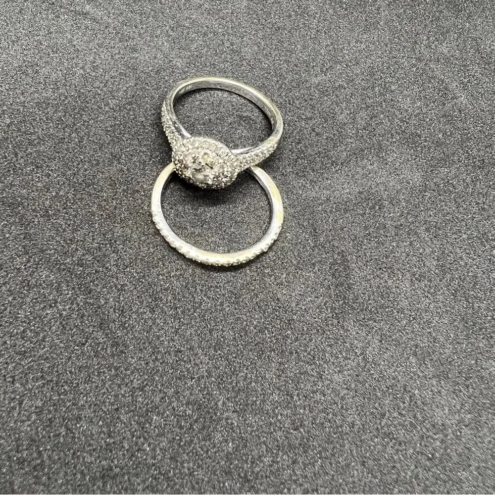 Engagement & Wedding Band Set, size 7